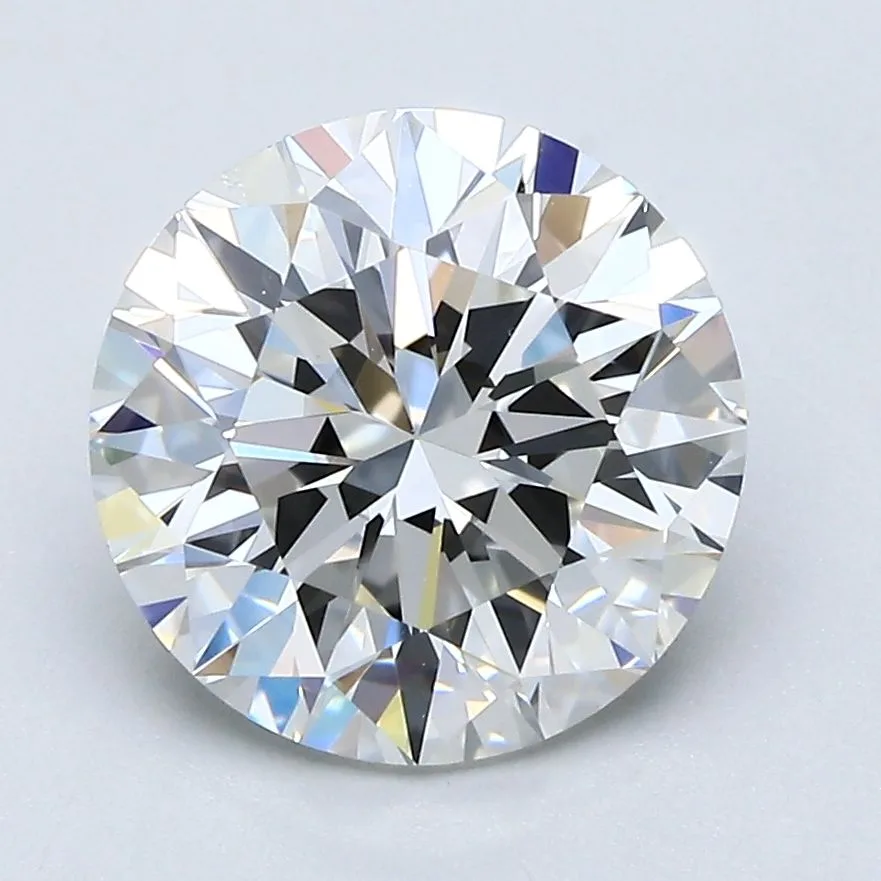 3.02 Carat Round I VVS2 Natural Diamond