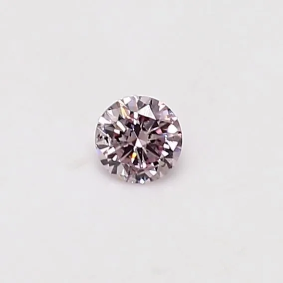 0.15 Carat Round Fancy Pink Natural Diamond
