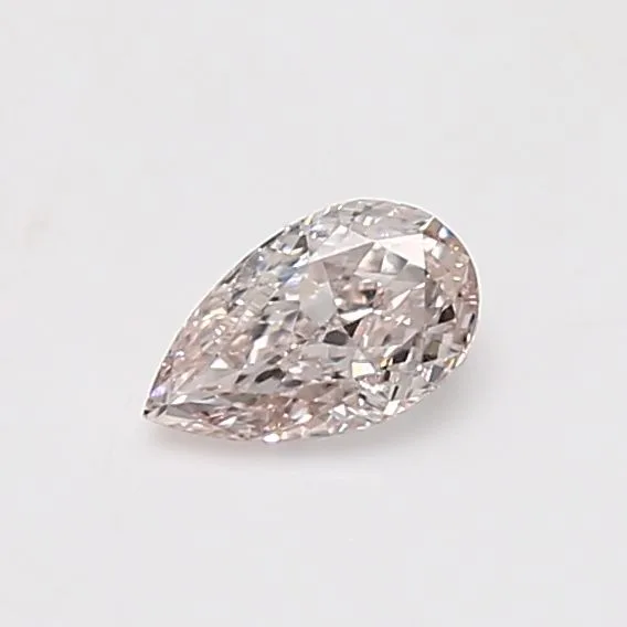 0.39 Carat Pear Light Brown VS1 Natural Diamond