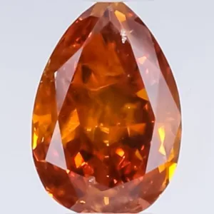 0.34 Carat Pear Fancy Deep Brown Natural Diamond