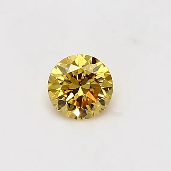 0.29 Carat Yellow VS2 ROUND Diamond
