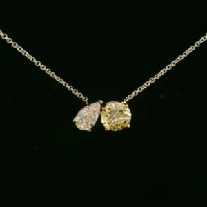 2 Carat Round Fancy Light Yellow VS1 Natural Diamond