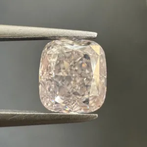 1.55 Carat Cushion Brilliant Light Pink VS2 Natural Diamond