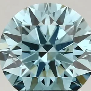 1.51 Carat Fancy Vivid Blue VS2 ROUND Lab Diamond