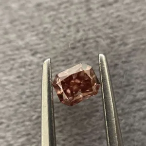 0.2 Carat Radiant Fancy Deep Pink Natural Diamond