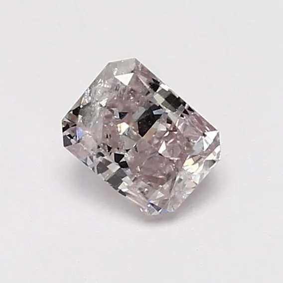 0.79 Carat Radiant Fancy Light Pink I2 Natural Diamond