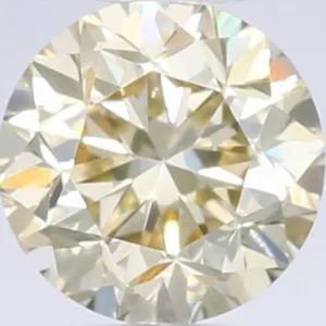 0.55 Carat Round Fancy Light Brown VS1 Natural Diamond