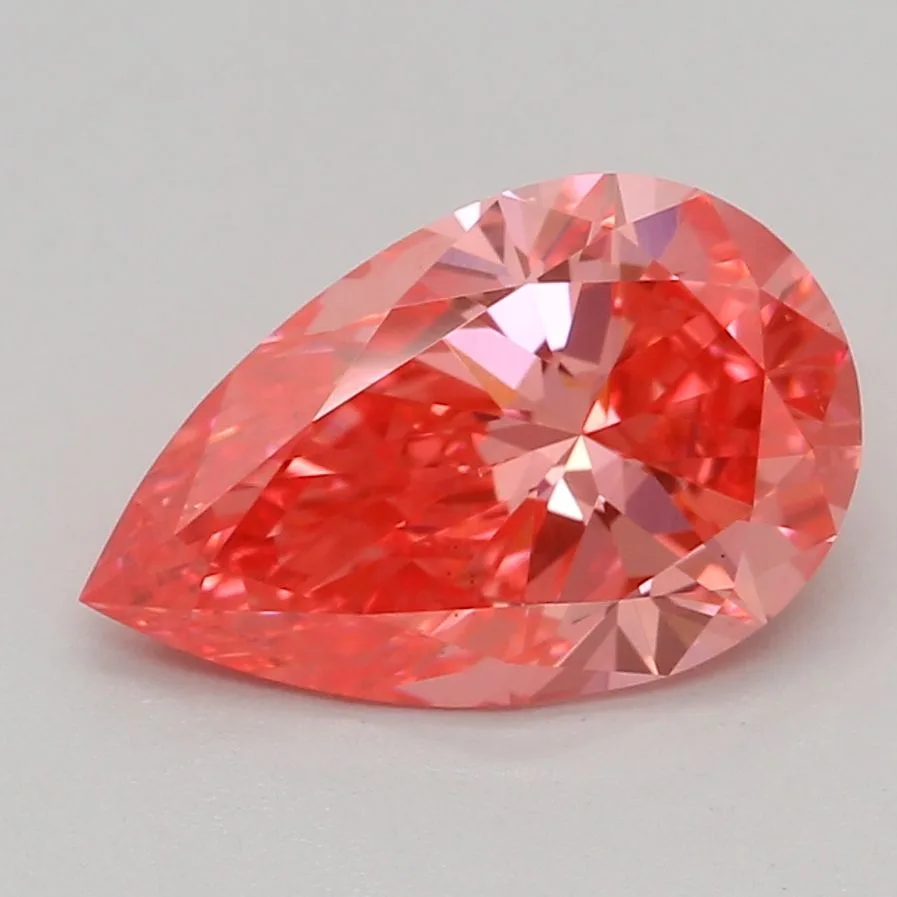 1.04 Carat Fancy Vivid Pink VS2 PEAR Lab Diamond