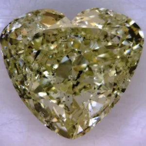 2 Carat Heart Fancy Light Yellow Natural Diamond