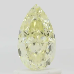 1 Carat Pear Fancy Light Yellow VS2 Natural Diamond