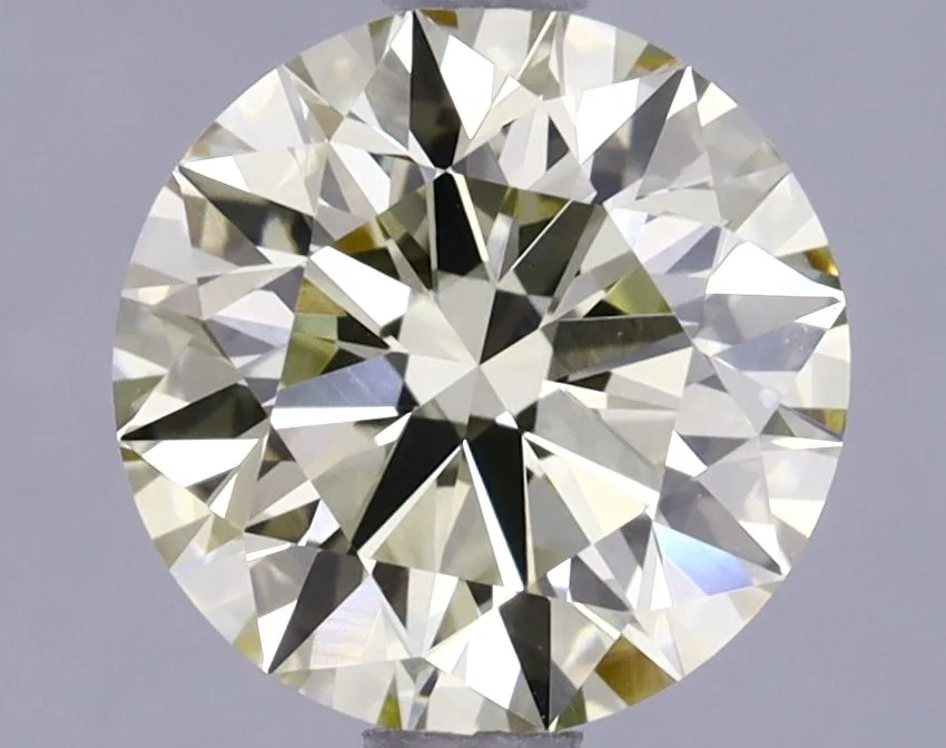 1.68 Carat Round Fancy Yellow VVS2 Lab Diamond 1 1.68 Carat Round Fancy Yellow VVS2 Lab Diamond