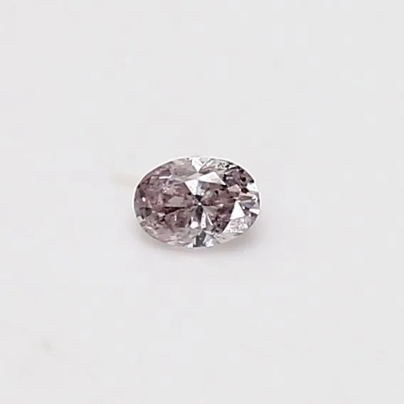 0.11 Carat Oval Fancy Pink Natural Diamond