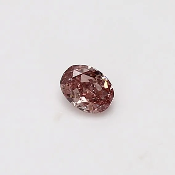 0.15 Carat Oval Fancy Intense Pink SI2 Natural Diamond