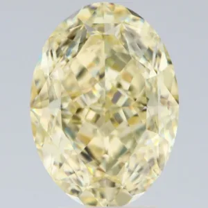 5.01 Carat Oval Fancy Light Yellow VS2 Natural Diamond