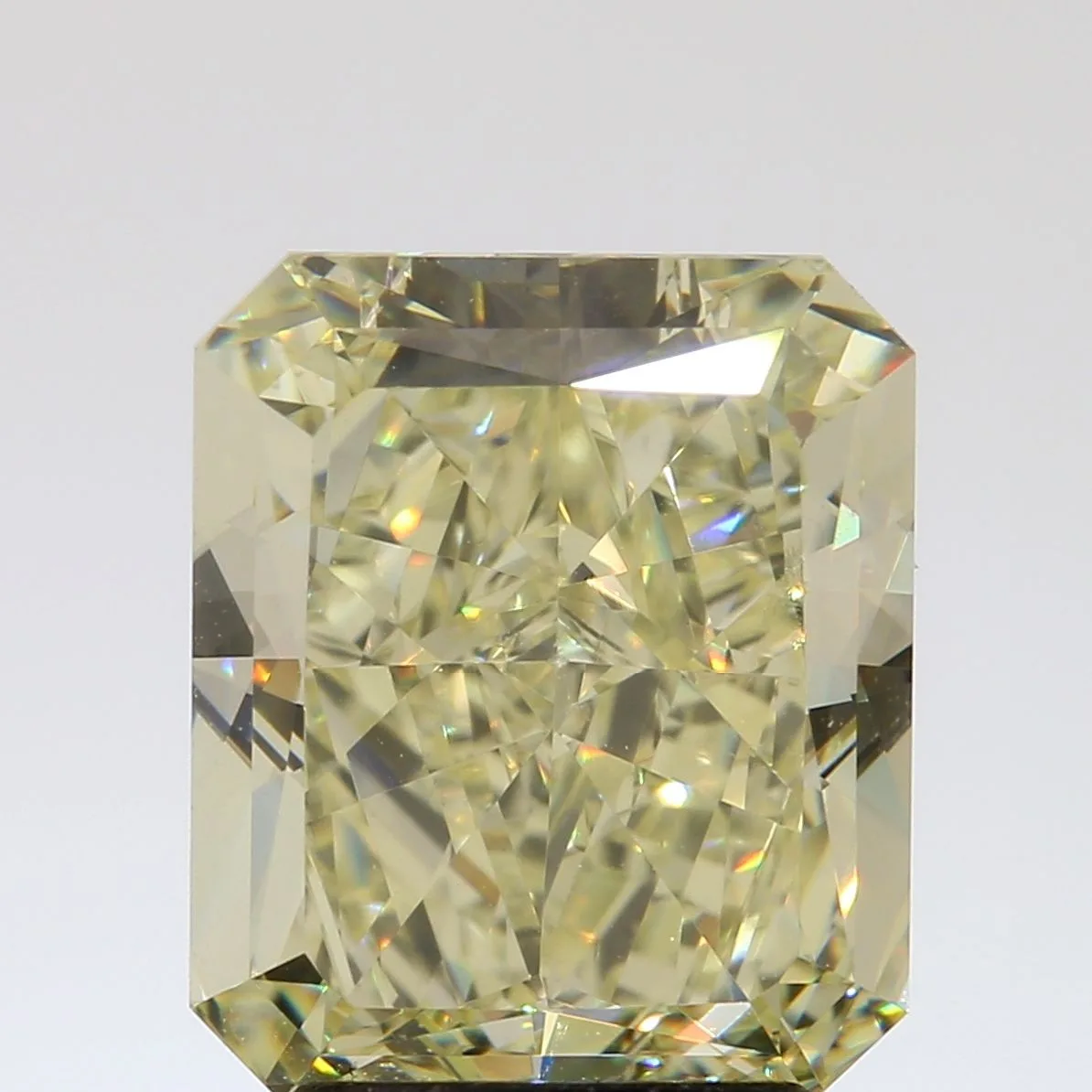 3.18 Carat Radiant Fancy Yellow VS1 Natural Diamond