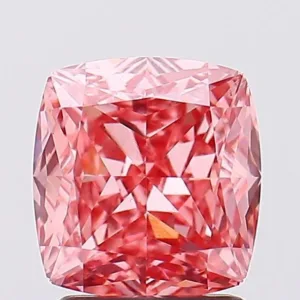1.94 Carat Cushion Modified Fancy Vivid Pink VS1 Lab Diamond