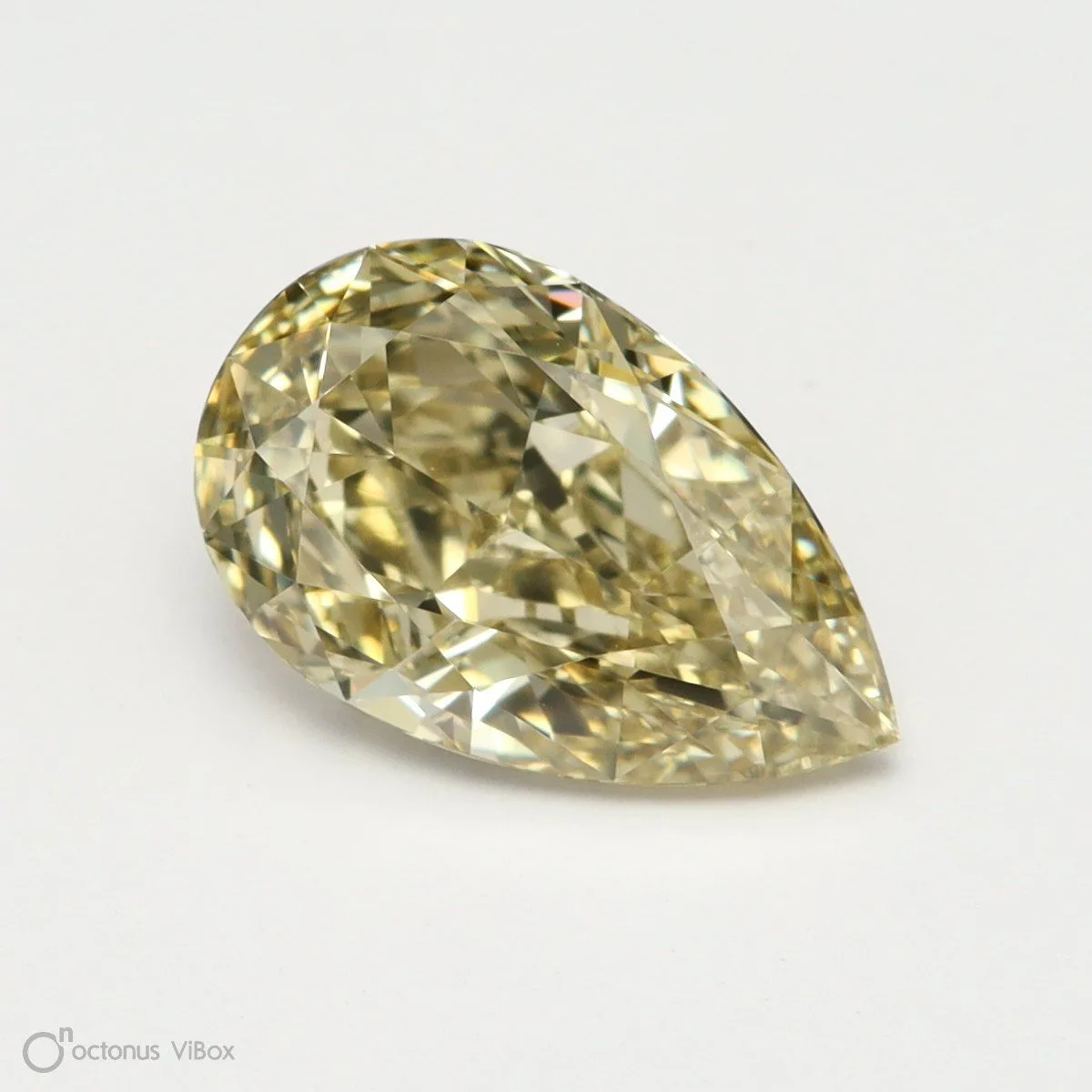 1.11 Carat Pear Fancy Yellow VVS1 Natural Diamond