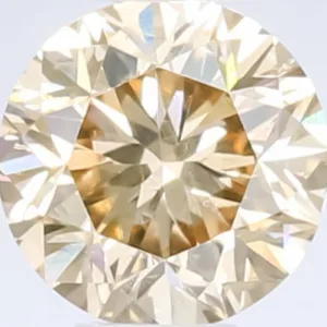 0.47 Carat Round Fancy Brown Yellow SI2 Natural Diamond