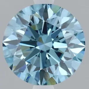 2.07 Carat Round Fancy Vivid Blue VS1 Lab Diamond