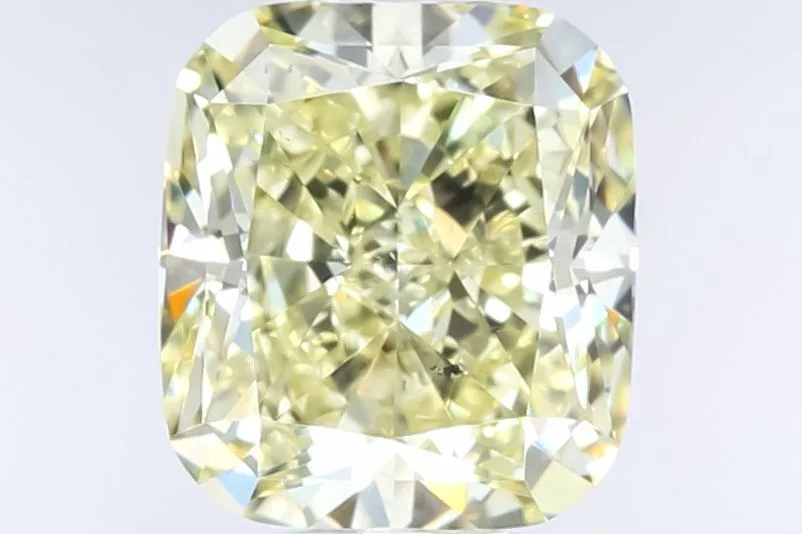 1.23 Carat Cushion Brilliant Fancy Light Yellow SI1 Natural Diamond 1 1.23 Carat Cushion Brilliant Fancy Light Yellow SI1 Natural Diamond