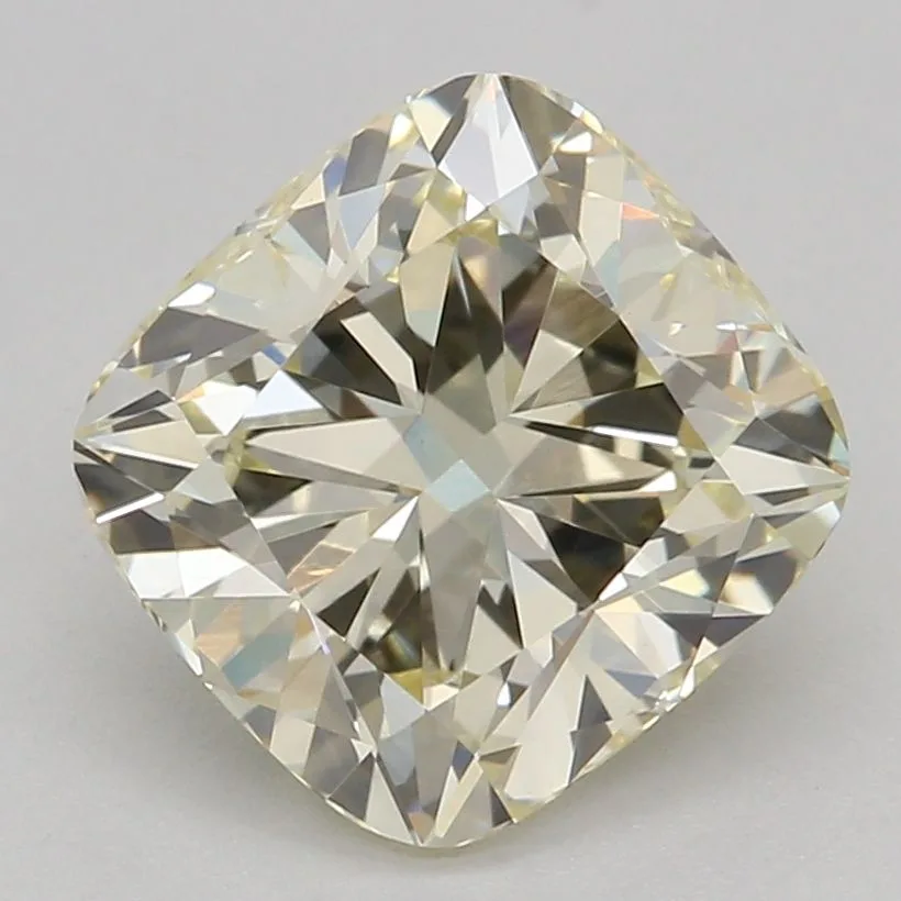 1.59 Carat Fancy Light Yellow VS1 CUSHION BRILLIANT Lab Diamond