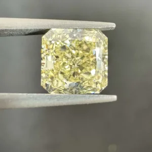 2.02 Carat Radiant Fancy Light Yellow VS1 Natural Diamond