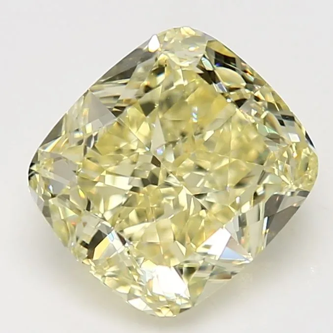 5.02 Carat Cushion Brilliant Fancy Yellow VS1 Natural Diamond