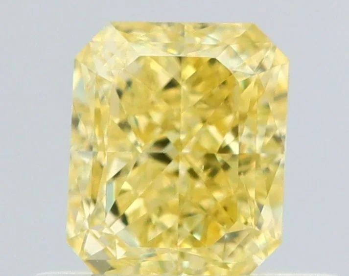 0.52 Carat Radiant Fancy Intense Yellow VVS1 Natural Diamond 1 0.52 Carat Radiant Fancy Intense Yellow VVS1 Natural Diamond