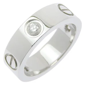 Cartier Love Band Ring White Gold