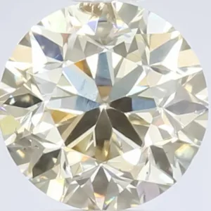 0.61 Carat Round Fancy Light Brown Natural Diamond