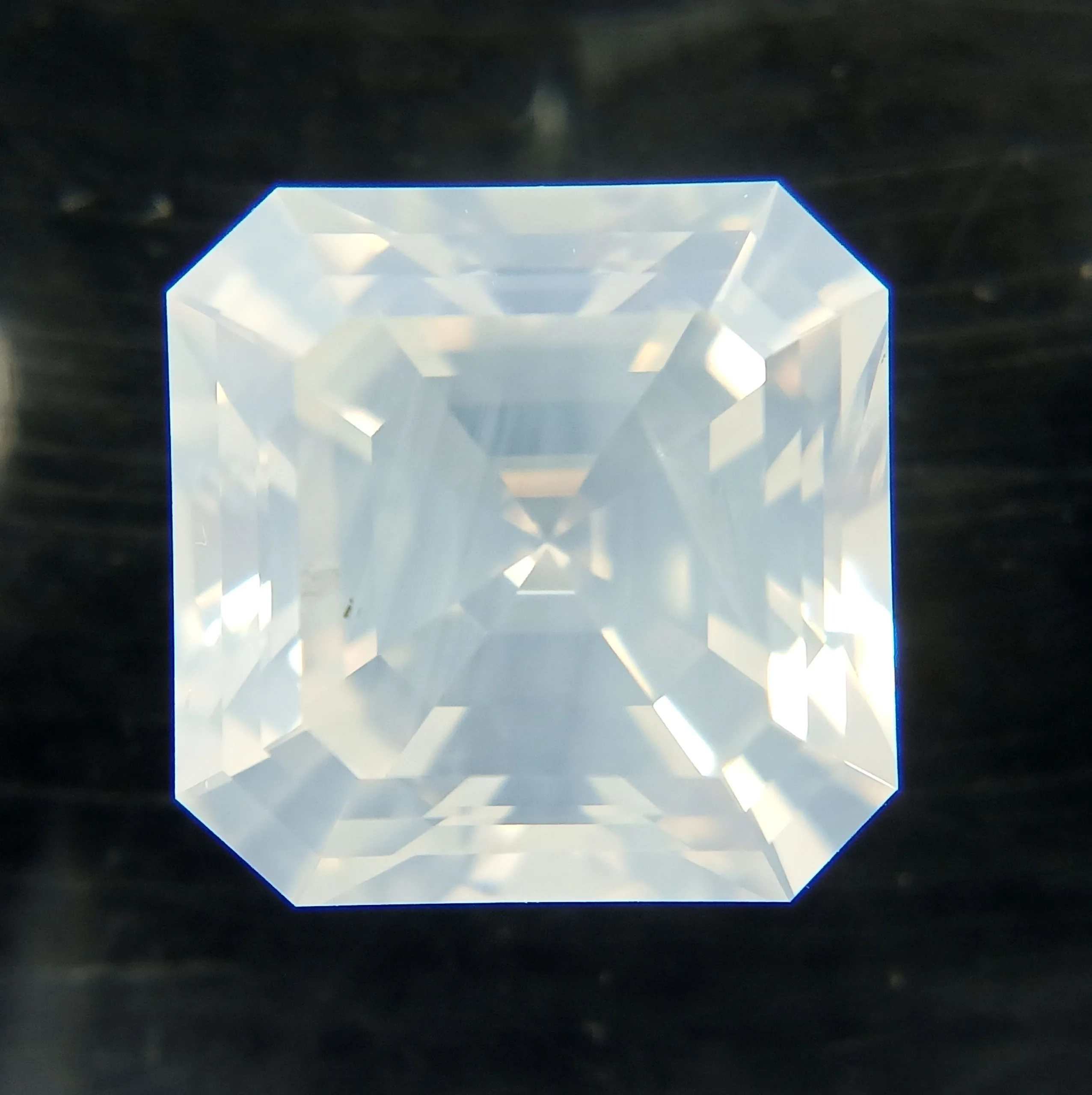 3.15 Carat Square Emerald Fancy White Natural Diamond