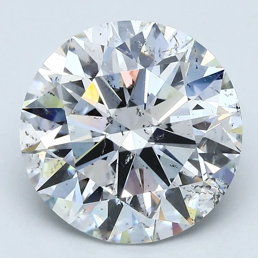 5.04 Carat Round F SI2 Natural Diamond