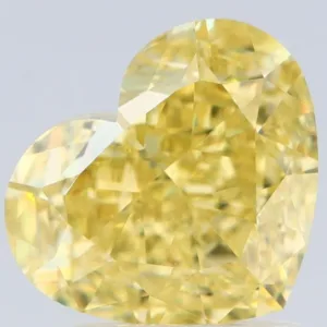 2.28 Carat Heart Fancy Intense Yellow IF Natural Diamond