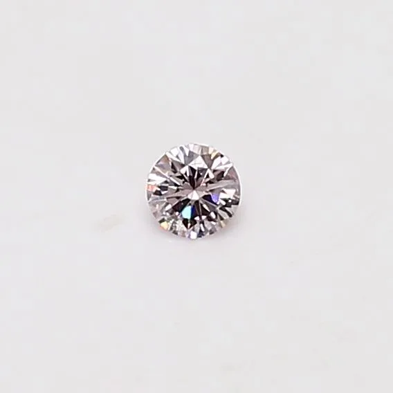 0.06 Carat Round Fancy Light Pink Natural Diamond