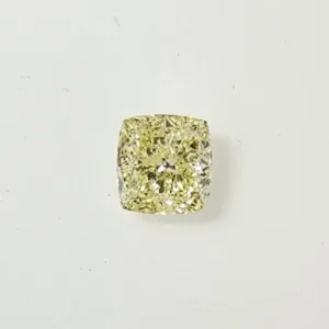 1.55 Carat Cushion Modified Fancy Yellow SI2 Natural Diamond