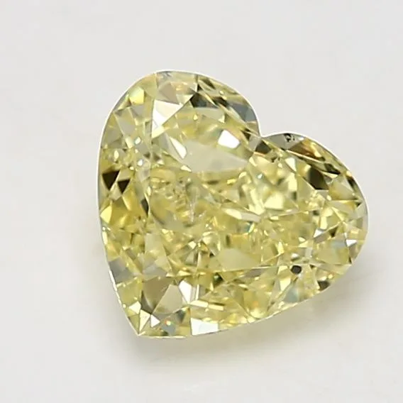 1.72 Carat Heart Fancy Yellow SI2 Natural Diamond