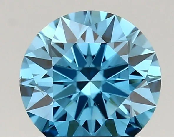 1.31 Carat Fancy Vivid Blue VS2 ROUND Lab Diamond 1 1.31 Carat Fancy Vivid Blue VS2 ROUND Lab Diamond