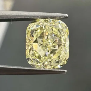 1.51 Carat Cushion Brilliant Fancy Light Yellow VVS2 Natural Diamond
