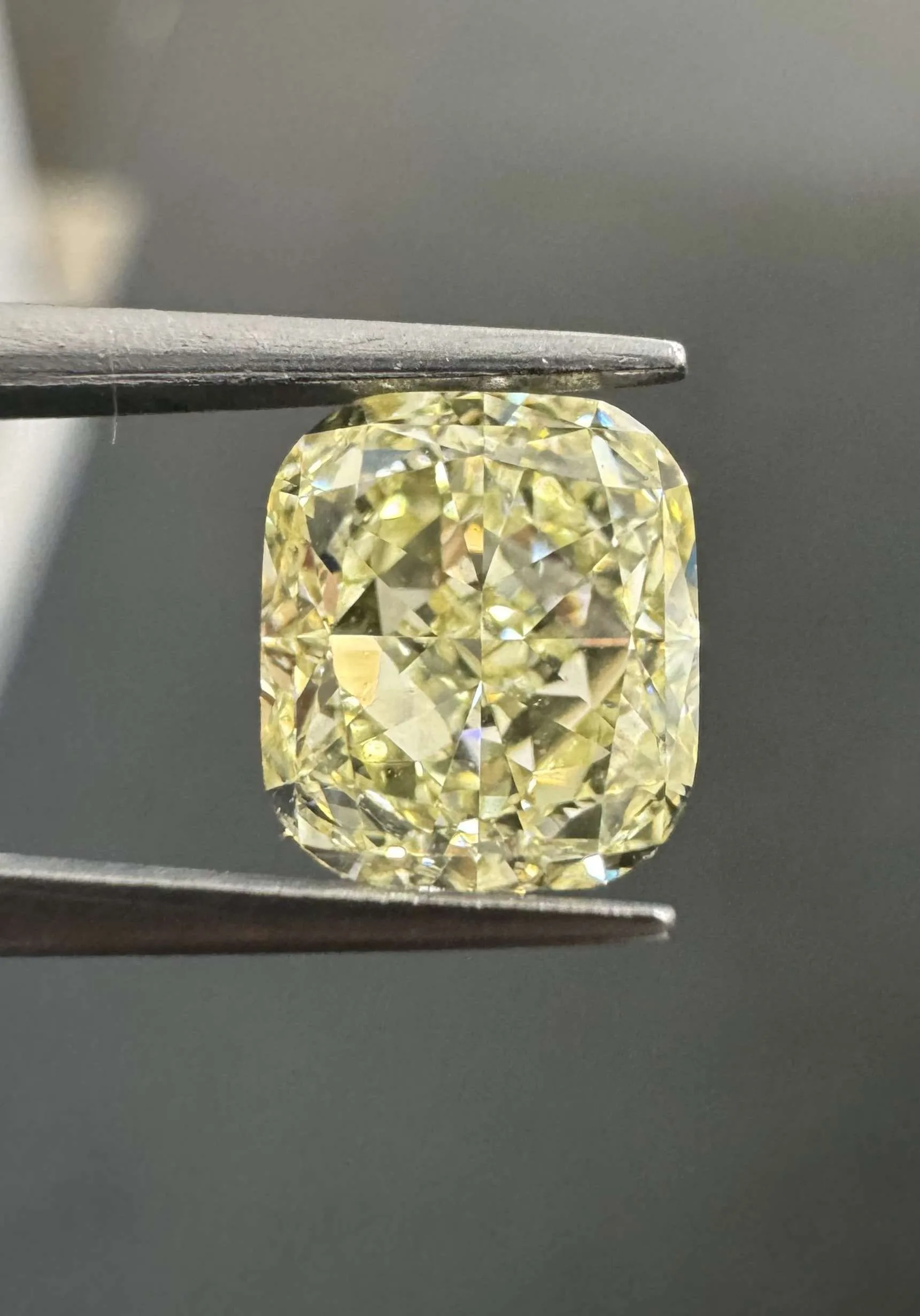 1.51 Carat Cushion Brilliant Fancy Light Yellow VVS2 Natural Diamond 1 1.51 Carat Cushion Brilliant Fancy Light Yellow VVS2 Natural Diamond