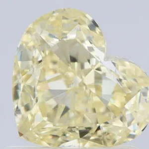 1.04 Carat Heart Fancy Light Yellow VS1 Natural Diamond