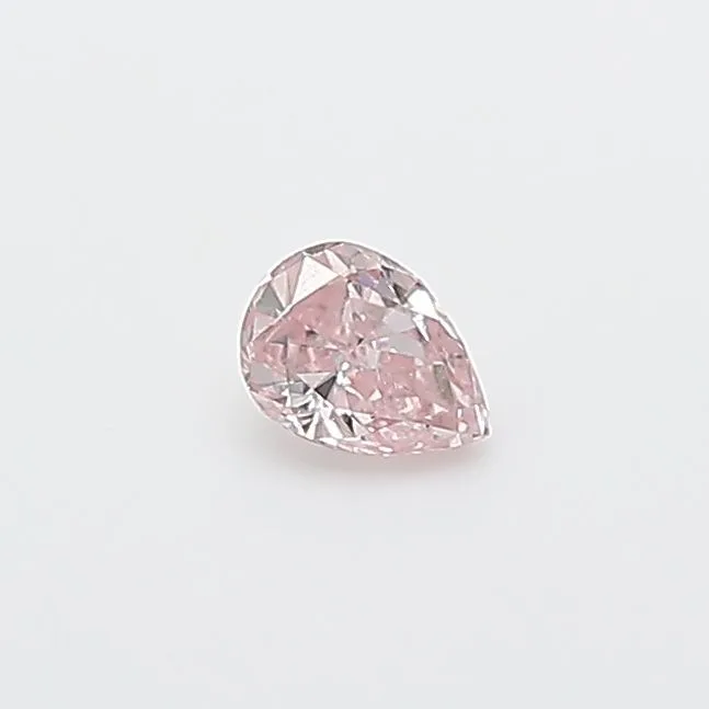 0.12 Carat Pear Fancy Pink Natural Diamond