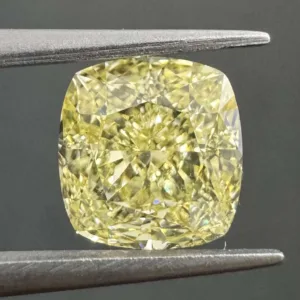 2.21 Carat Cushion Brilliant Fancy Yellow VS1 Natural Diamond