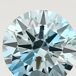 1.0 Carat Fancy Vivid Blue VS2 ROUND Lab Diamond