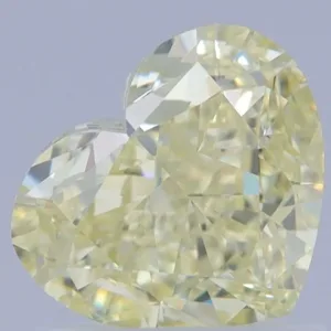 1.32 Carat Heart Fancy Light Yellow VVS1 Natural Diamond