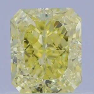 0.65 Carat Emerald Fancy Yellow VS1 Natural Diamond