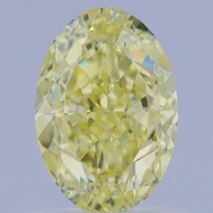 1.14 Carat Oval Fancy Yellow VVS2 Natural Diamond