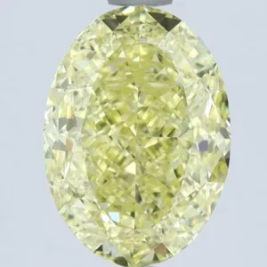3.01 Carat Oval Fancy Intense Yellow VS1 Natural Diamond