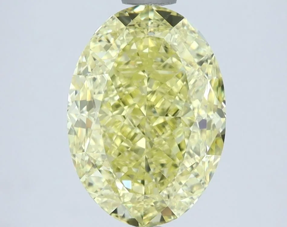 3.01 Carat Oval Fancy Intense Yellow VS1 Natural Diamond 1 3.01 Carat Oval Fancy Intense Yellow VS1 Natural Diamond