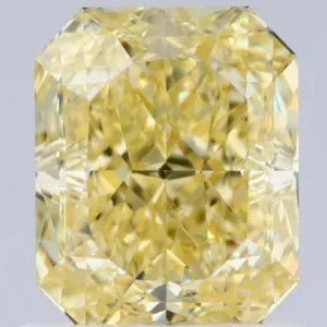 1.11 Carat Radiant Fancy Yellow VS2 Natural Diamond