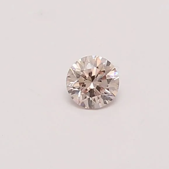 0.17 Carat Round Light Pink VVS1 Natural Diamond